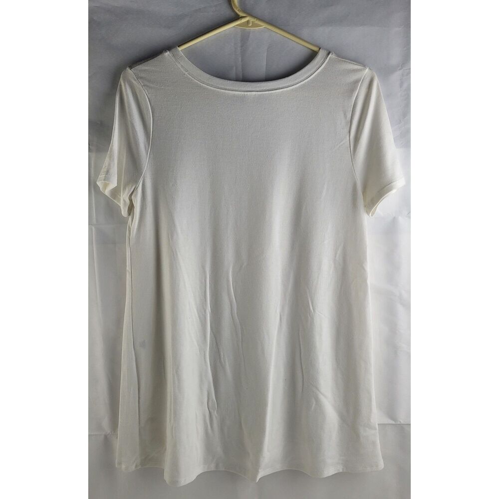 Zenana Premium Short Sleeve Side Wood Buttons Tunic Sz Small - Picture 2 of 6